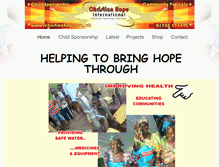 Tablet Screenshot of christianhope.org.uk